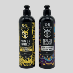 E&E Custom Car Çizik ve Hologram Pasta Wax 400 ml ve Boya Koruyucu Teflon Wax 400 ml