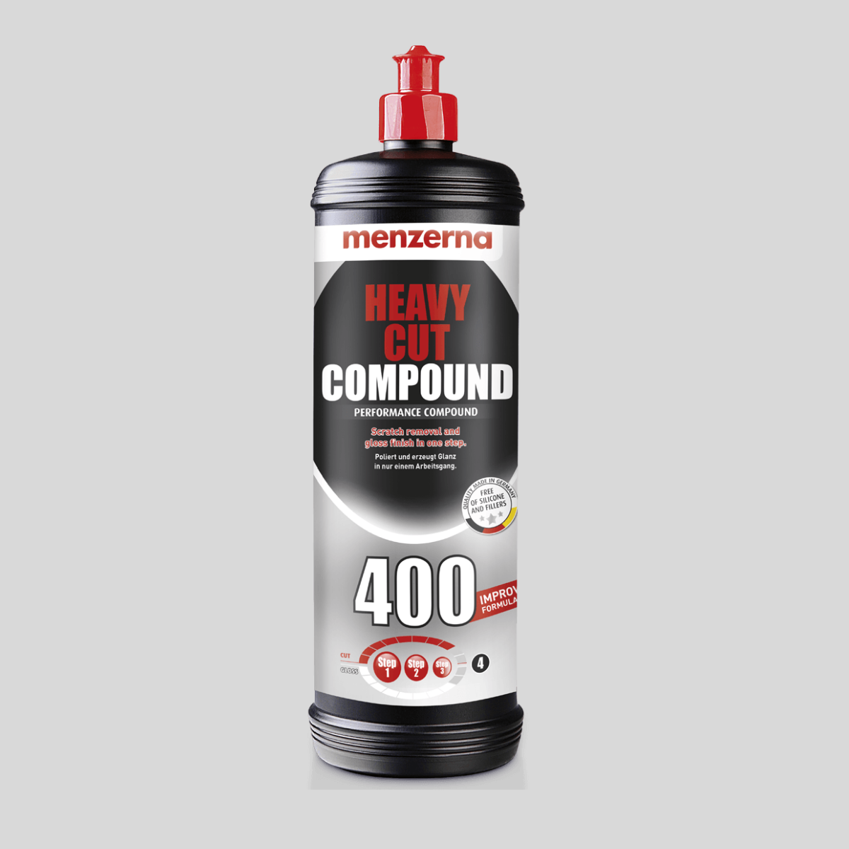 Menzerna Yeni 400 Heavy Cut Compound Ağır Çizik Giderici Kalın Pasta 1 Lt